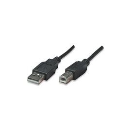 MANHATTAN CABLE USB V2.0 A-B 0.5M NEGRO