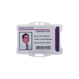 DURABLE SECURITY PASS HOLDER NO CLIP P50