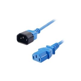 LINDY 1m IEC Verlaengerung, blau