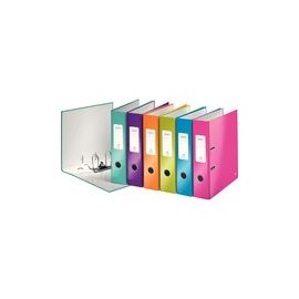 PACK 10 LEVER ARCH FILE ASSORTED COLOURS LEITZ WOW