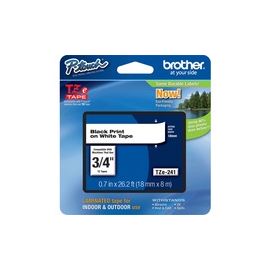 Lettering Tape, 3/4" Size, Black/White
