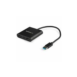 USB to HDMI Adapter - USB to Dual HDMI Adapter - 4K - Use this USB adapter to connect two independent HDMI displays to a single USB port
