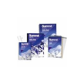 Summit Notebook Wirebound Headbound Ruled 60gsm 160pp 125x200mm Ref 100080235 [Pack 10]