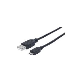 MANHATTAN CABLE USB V2.0 A-MICRO B 0.5M NEG BB