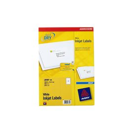 Avery QuickDRY Inkjet Label 199.6x143.5mm 2 per Sheet Pack of 100 J8168-100