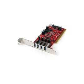 4 Port PCI SuperSpeed USB 3.0 Adapter Card with SATA/SP4 Power