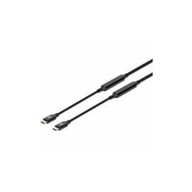USB-C CABLE 3M MALE/MALE- 10GBPS 3A BLACK POLYBAG