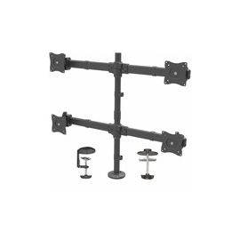 Desk Mount Quad Monitor Arm - Articulating - For VESA Mount Monitors up to 27in (17.6lb/8kg) Heavy Duty Steel