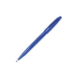 Sign Pens, Fiber Tip, Bold Point, 12/PK, Blue Barrel/Ink