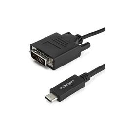 USB-C to DVI Adapter Cable - USB Type-C to DVI Converter for Computers with USB C - 1m 3 ft. - USB Type C - 2560x1600