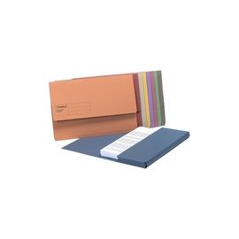 PK50 DOC WALLET ASSORTED COLOURS GUILDHALL FCAP 285G