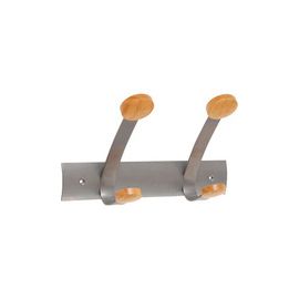 Coat Rack Metallic Alba Double Hanging 2-Peg 300X173X109Mm Metal 443,7G