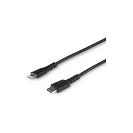 1m/3.3ft USB C to Lightning Cable - MFi Certified - Heavy Duty Lightning Cable - Black - Durable USB Charging Cable (RUSBCLTMM1MB)
