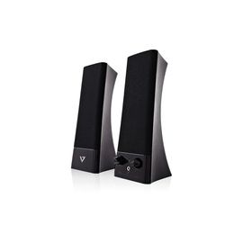 USB 2.0 PORTABLE STEREO SPEAKER VOLUME CONTROL USB 5W RMS BLACK