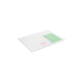 Desk Mat,Round Edges,Polypropylene,25-1/2"x19-7/10" ,Clear