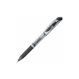 Liquid Gel Pen, Refillable, .7mm, Black Barrel/Ink