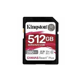 512GB SDXC CANVAS REACT PLUS U3 UHS-II 280R/150W V60 FULL HD/4K