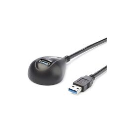 5 ft Black Desktop SuperSpeed USB 3.0 Extension Cable - A to A M/F
