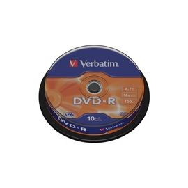 VERBATIM Tour de 10 DVD-R 4.7 go 16x 43523