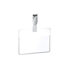 Pack25 Badges Clip Durable 8106 90X60Mm