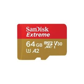 EXTREME MICROSDXC 64GB+SD ADAPTER 170MB/S 80MB/S A2 C10 V3