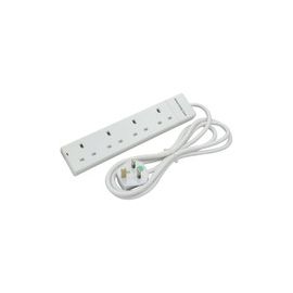 Lindy 4 Way Gang Mains Socket UKMP/UKMSx4 2m