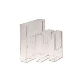 Deflecto Flatback Lit Hldr 1/3-A4 Clear