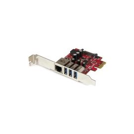 3 Port PCI Express USB 3.0 Card + Gigabit Ethernet