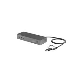 Universal Laptop Docking Station - USB-C & USB 3.0 Dock - Dual 4K - DP & HDMI - 100W PD - Mac Windows & Chrome OS - 4x USB 3.0 Ports - Gigabit Ethernet