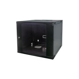 19IN DOUBLE SECTION WALLMOUNT- CABINET 12U 450MM FLATPACK BLACK