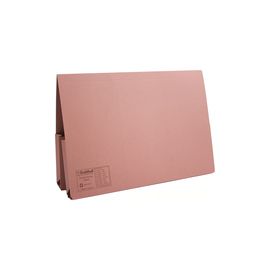 Guildhall Double Pocket Legal Wallet Foolscap Pink