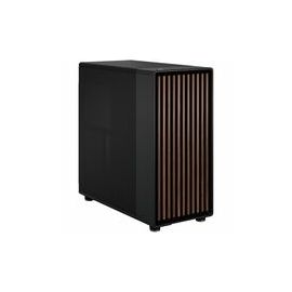 Fractal Design North XL Charcoal Black (TG Dark) Case w/ Dark Tint Glass Window, E-ATX, 3 PWM Fans, USB-C, Walnut Front