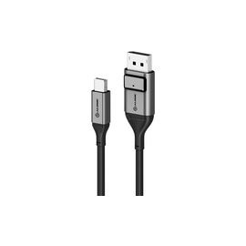 ULTRA MINI DISPLAYPORT TO DISPLAYPORT CABLE - MALE TO MALE - 1M -UP TO 8K60HZ - SPACE GREY