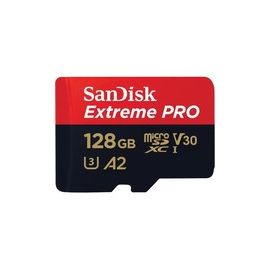 EXTREME PRO MICROSDXC 128GB+SD ADAPTER 200MB/S 90MB/S A2 C10 V3