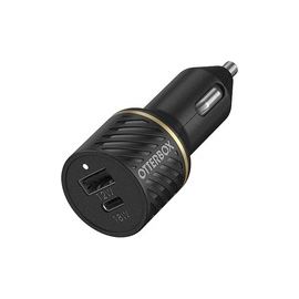 OTTERBOX CAR CHARGER 30W USBC 18W + USBA 12W USBPD BLACK
