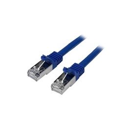 0.5m Cat6 Patch Cable - Shielded (SFTP) Snagless Gigabit Network Patch Cable - Blue