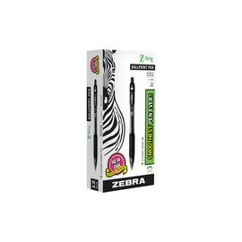 Ballpoint Pen, Retractable, 1.0mm Med.Pt,1DZ, CL/Black Ink
