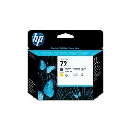 HP 72 Printhead Cartridge, G Matte Black/Yellow
