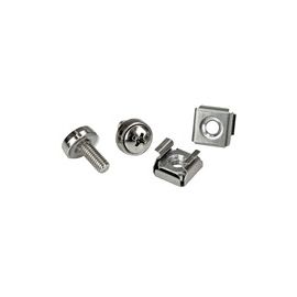 100 Pkg M5 Mounting Screws and Cage Nuts for Server Rack Cabinet