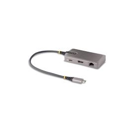 USB-C multiport adapter w/HDMI 2.0b 4K 60Hz video via DP 1.4 Alt Mode for a monitor/display - 2-port USB-A hub (USB 3.2/3.1 Gen 1 5Gbps)  Gigabit Ethernet - Works With Chromebook (WWCB) certified for guaranteed compatibility and automatic Google updates