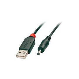 Lindy 1.5m USB to 1.35mm Inner / 3.5mm Outer DC Cable