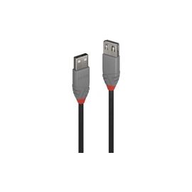 LINDY 0,5m USB 2.0 Typ A Verlaengerungskabel Anthra Line 480 Mbit/s