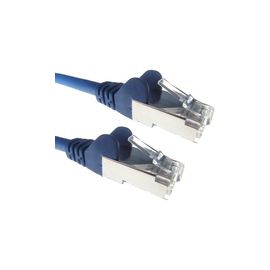 1.0M RJ45 Cat 6A SSTP Stranded snagless Network Cable Blue