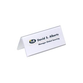 DURABLE TABLE NAMEHOLDER 61X150MM PK25