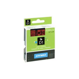 Tape/12mmx7m black red Type D1
