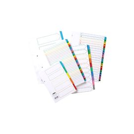 Concord Index 1-50 A4 White with Multi-Colour Tabs 05001/CS50