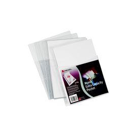 Rexel Nyrex Extra Capacity Pocket A4 Clear Pack of 5 13680